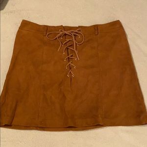 Suede Skirt